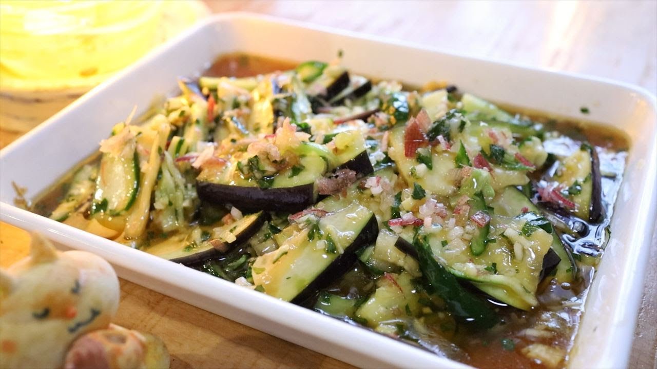 薬味たっぷり茄子の浅漬けの作り方・簡単レシピ｜Coriscooking