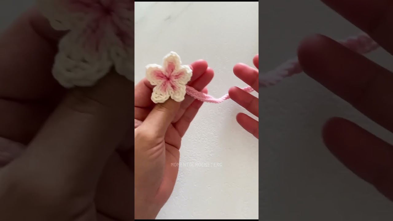 FLOR SAKURA 😍 TUTORIAL #crochet #tutorialcrochet