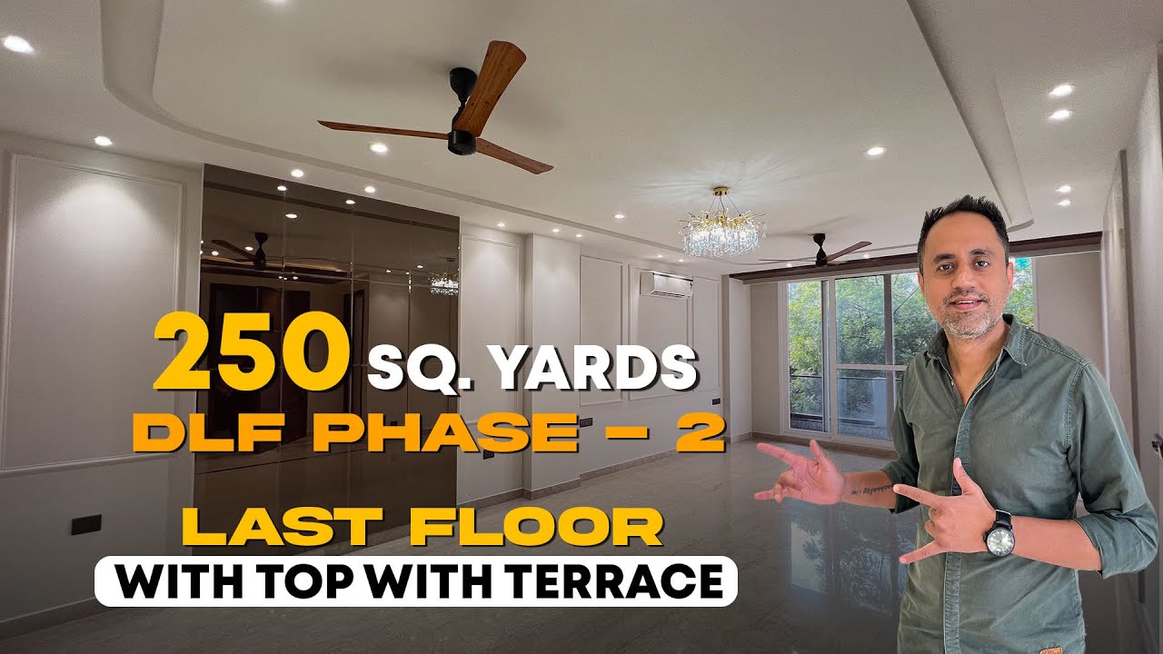 3bhk Builder floor in DLF Phase 2 | 250 Sq Yards | Top with Terrace
