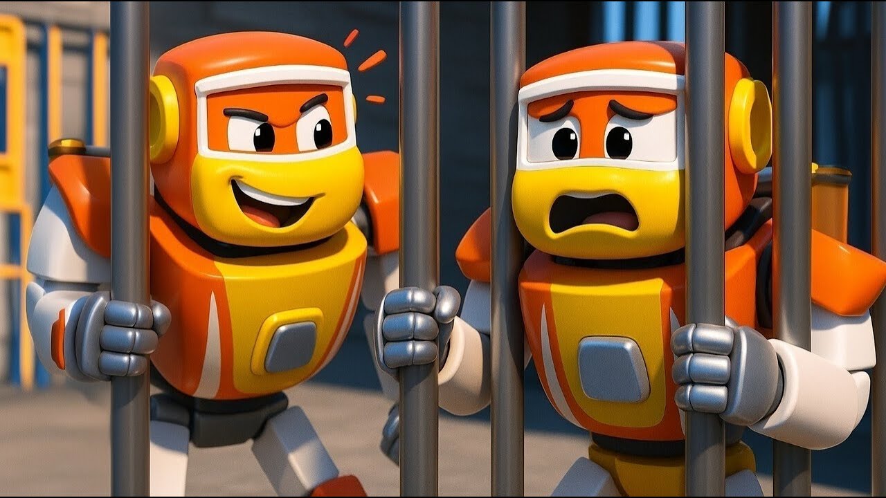 Super Robô é Inocente! 🤖 Vá Robofuse 🚔 Robô e Carro de Polícia Transformar