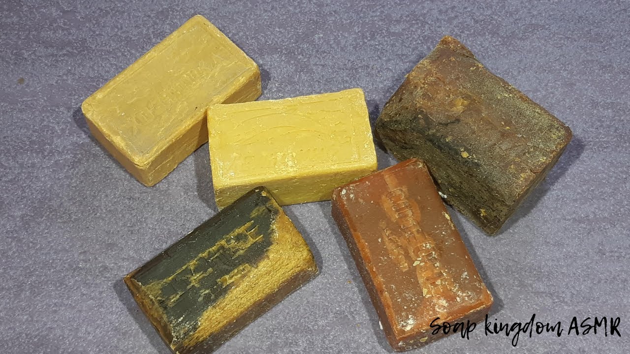 Cutting old dry soap, vintage / ASMR soap / Режу старое, очень сухое мыло / АСМР мыло
