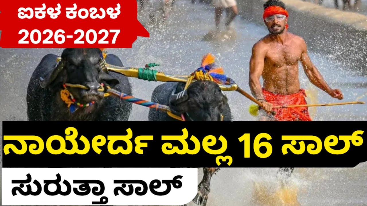 ನಾಯೆರ್ದ ಮಲ್ಲ ಸುರುತ್ತಾ ಸಾಲ್ ಐಕಳ ಭಾವ ಕಾಂತಭಾರೆ ಭೂದಭಾರೆ ಜೋಡುಕರೆ ಕಂಬಳ 2026