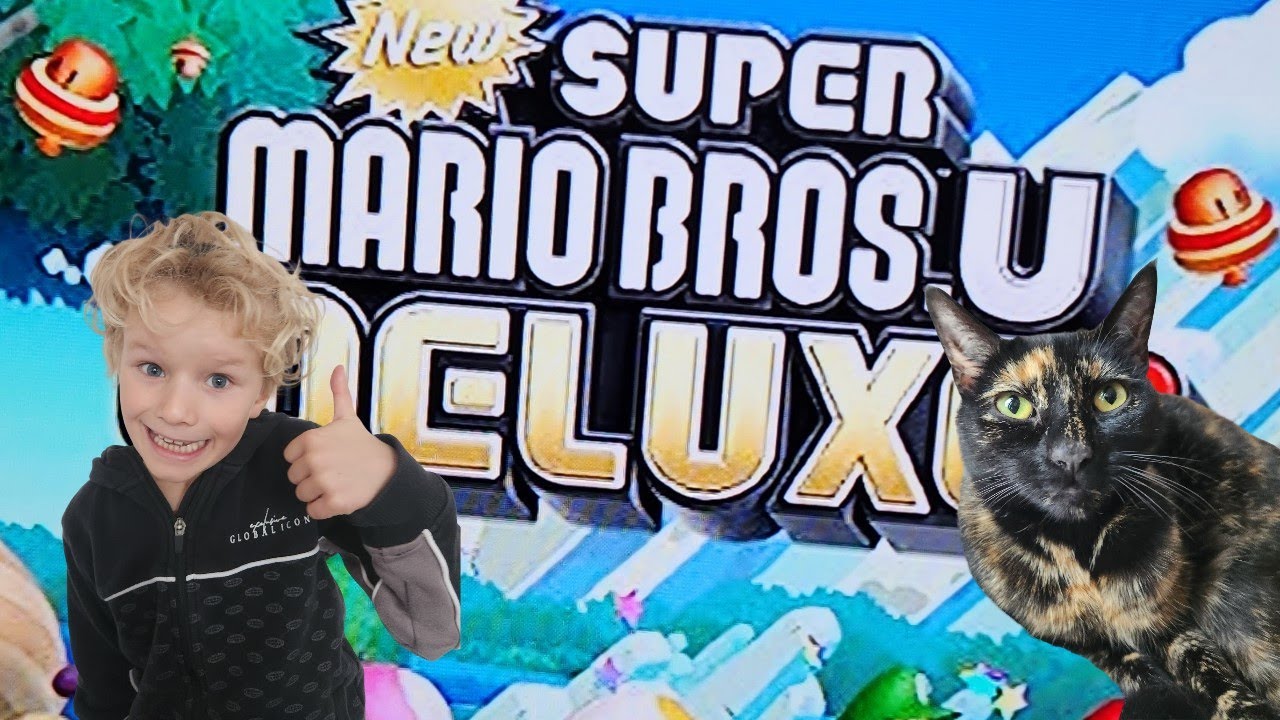 Super Mario Bros U Deluxe Game walk through world 2 Layer Cake Desert - Guest starring Fluffball