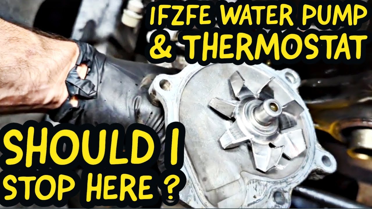 1997 Land Cruiser Water PUMP and Thermostat Removal - More disassembly - Where Should I STOP