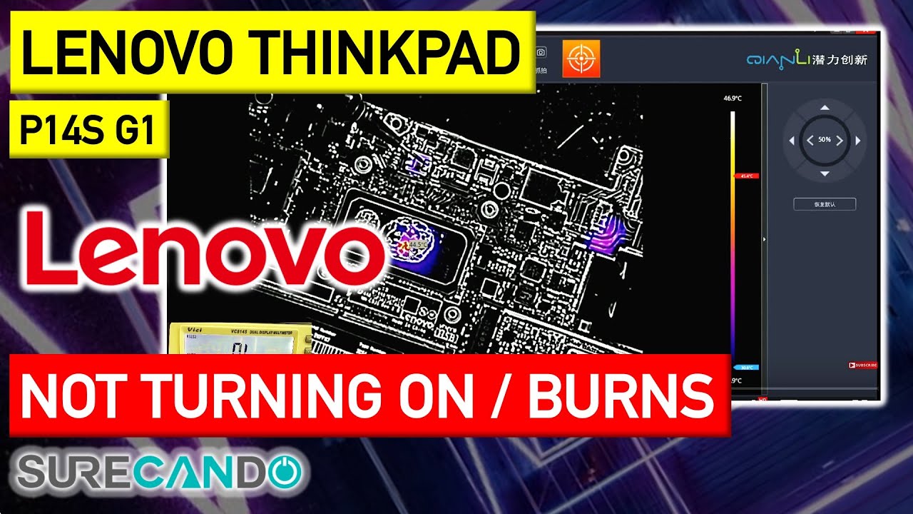 Lenovo ThinkPad P14s Gen 1 Not turning on, full disassembly. CPU shorted. MP86901 burnt