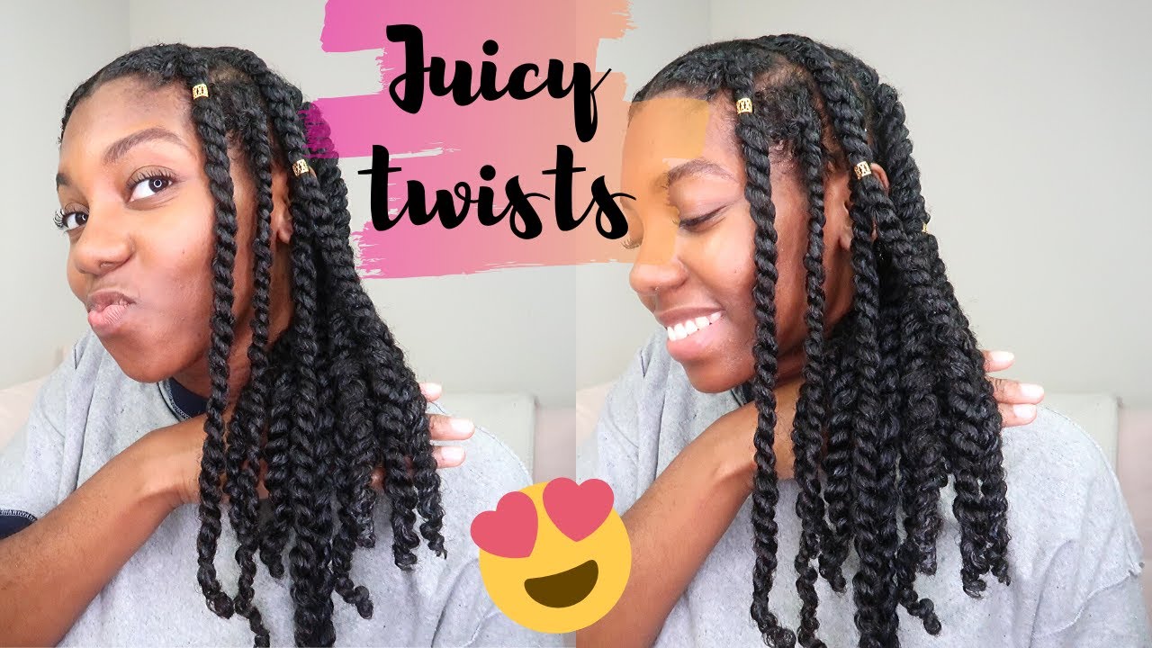Twists helped grow my tailbone length hair | COME TWIST WITH ME | Protective style