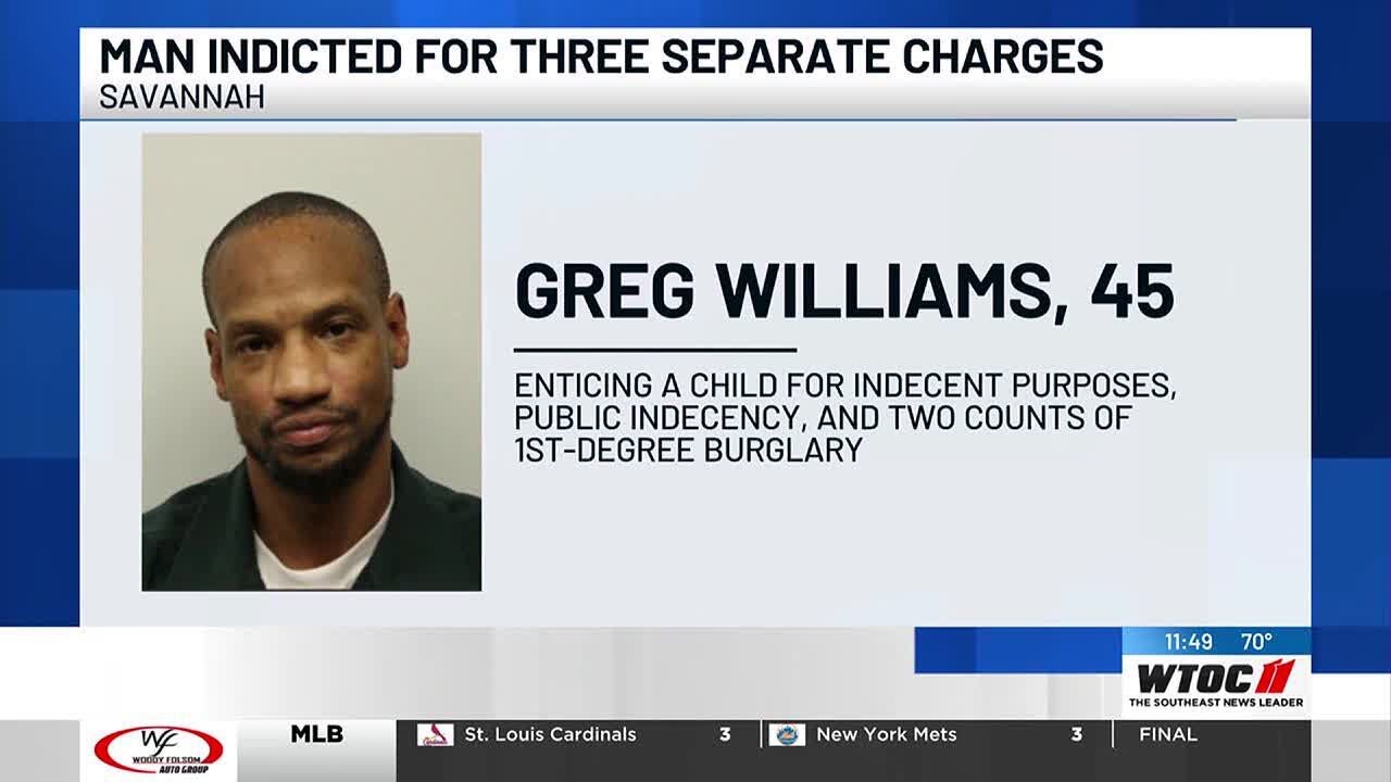 Man indicted for enticing a minor, public indecency and burglary