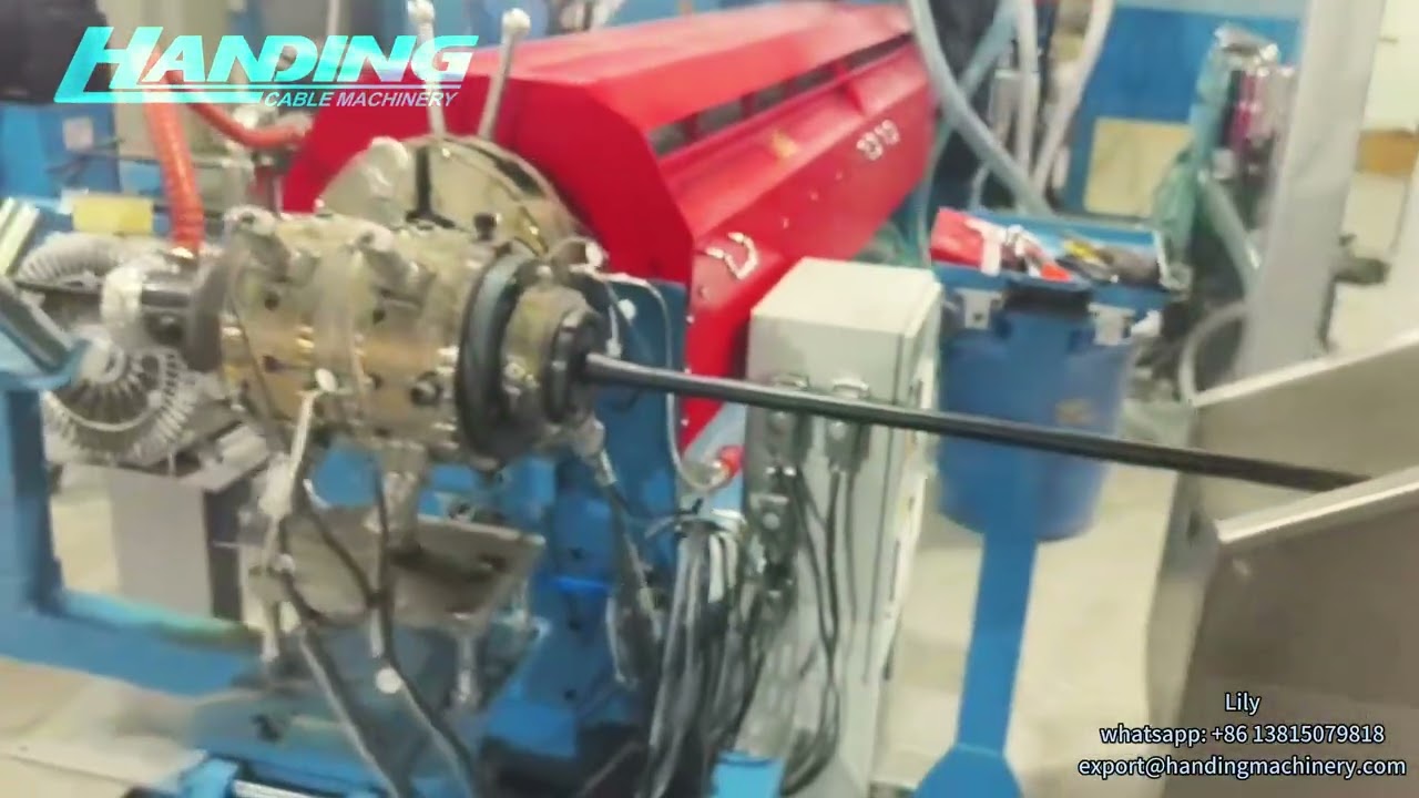 HANDING EXT80+120 Power Cable Extrusion Line | Silane Crosslinking & Semi Conductive Screen#factory