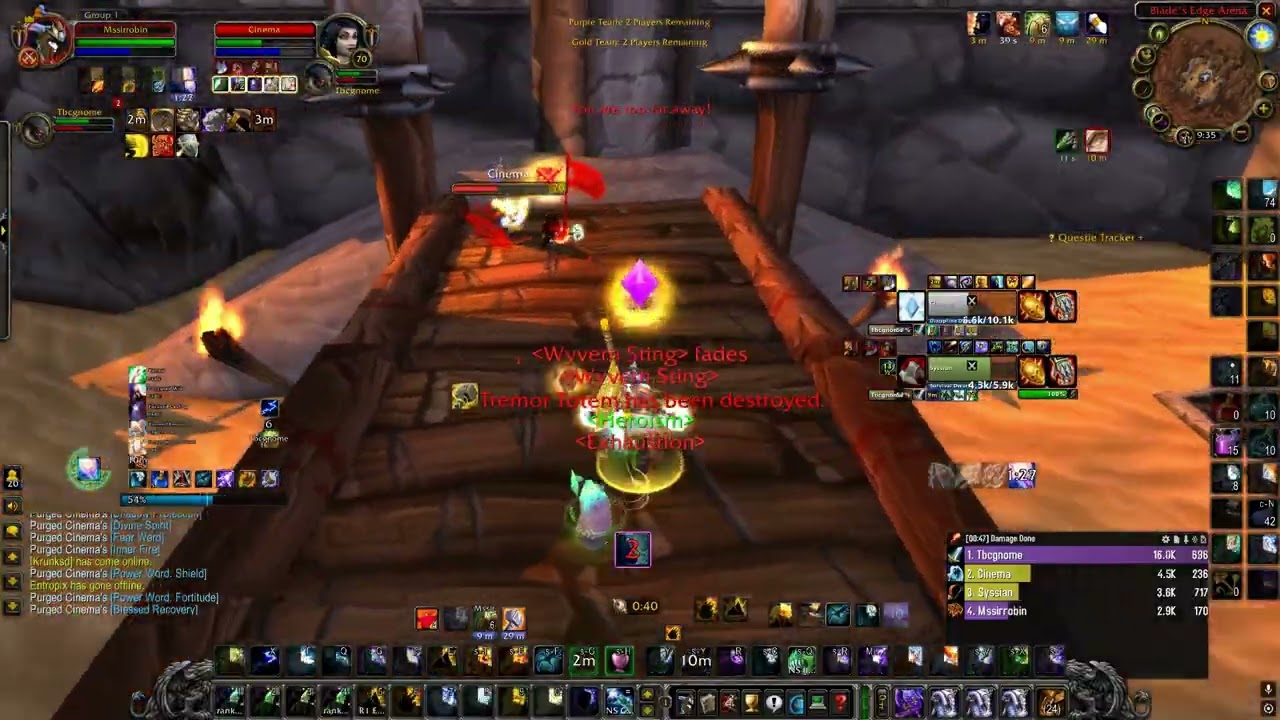 TBC Arena Insane Run to Gladiator! #1 Shaman Warrior 2's Ladder!