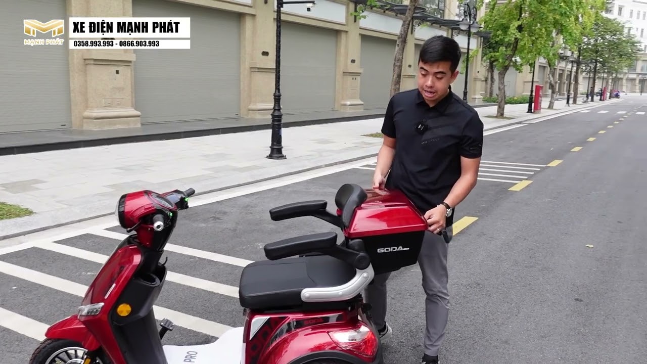 XE ĐIỆN 3 BÁNH CAO CẤP XỊN HƠN HƠN CẢ XE MÁY ! XE ĐIỆN 3 BÁNH GODA PRO 2024