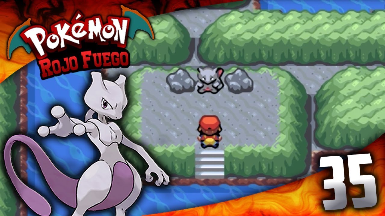 Pokémon Rojo Fuego #35 - Mazmorra Rara / Cueva Celeste. MEWTWO