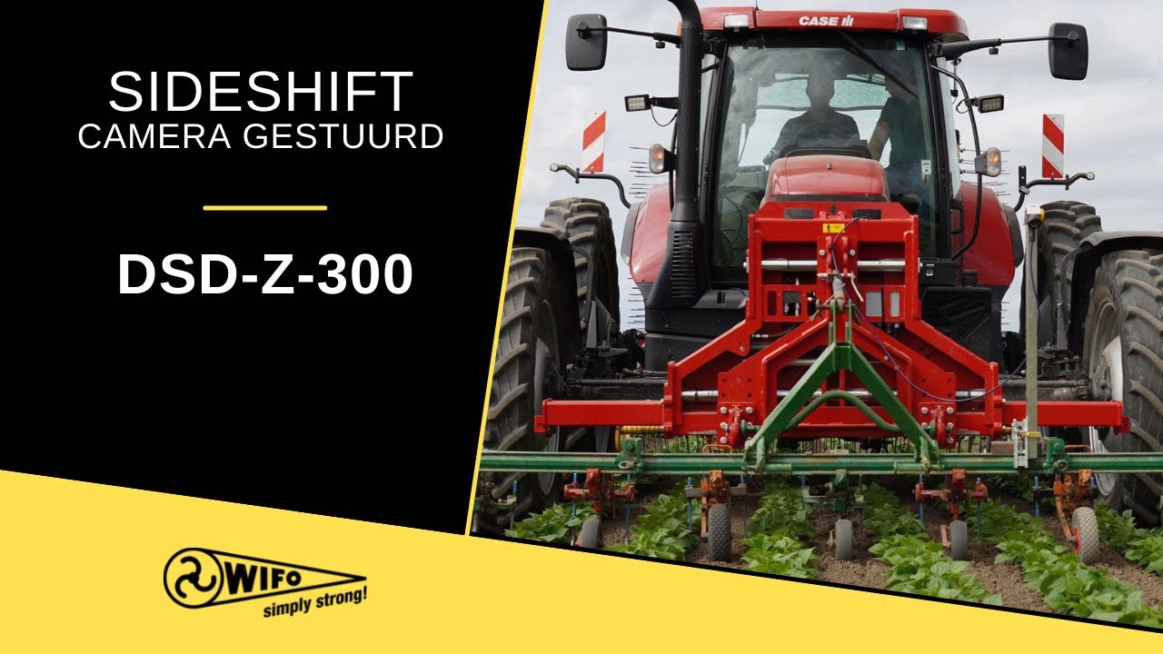 Camera gestuurd schoffelen met de WIFO DSD-Z-300 sideshift | WIFO camera gestuurde sideshift