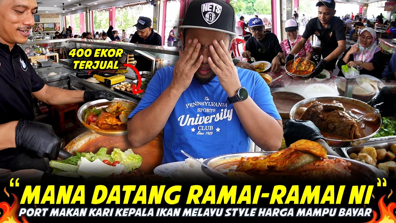 SERAM TENGOK PELANGGAN MAKAN DEKAT SINI..Port Layan Kari Kepala Ikan PADU Di DE' RUMBIA BANGI