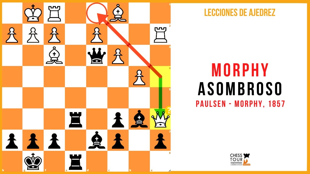 Lección de ajedrez: Morphy asombroso. Paulsen - Morphy, 1857