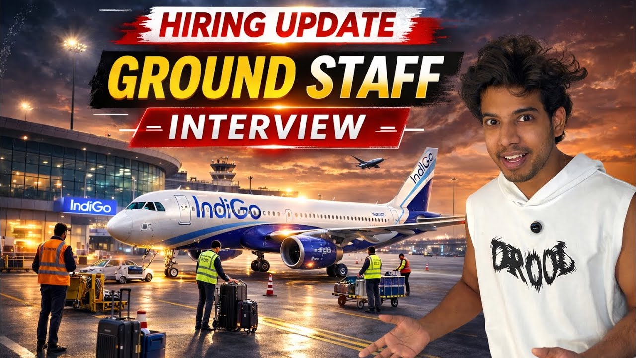 Indigo Ground staff interview Offline and online | Fresher job in indigo Airline #indigo #job