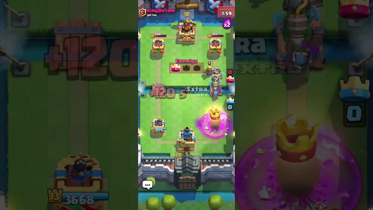 jugando clash royale guerra y copas
