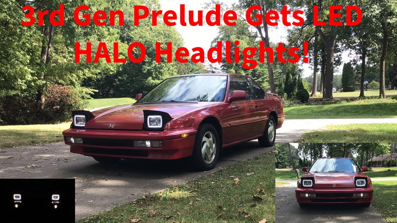 The 3rd Gen Honda Prelude Gets MODERN LED Halo Headlights!