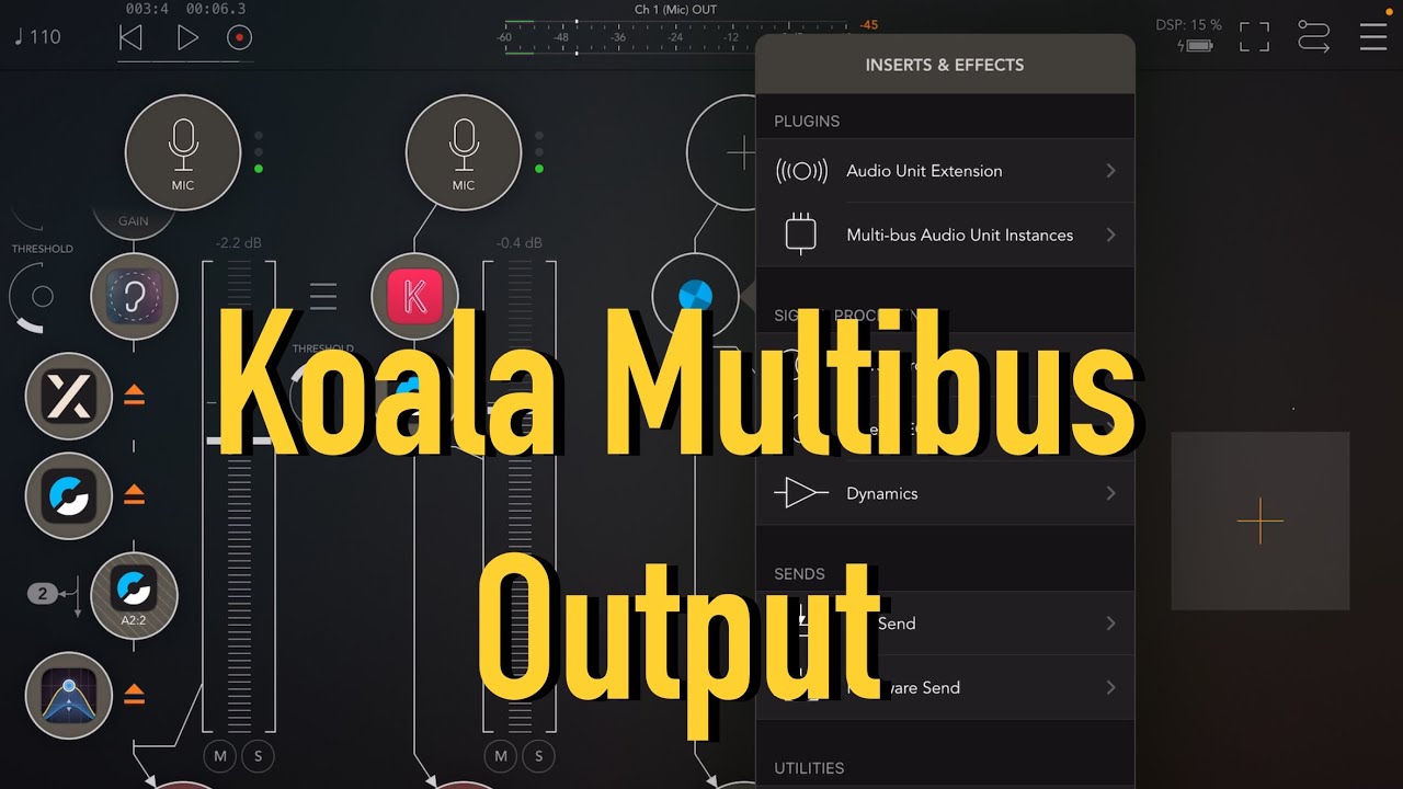 How to output audio from Koala Sampler AUV3 into AUM