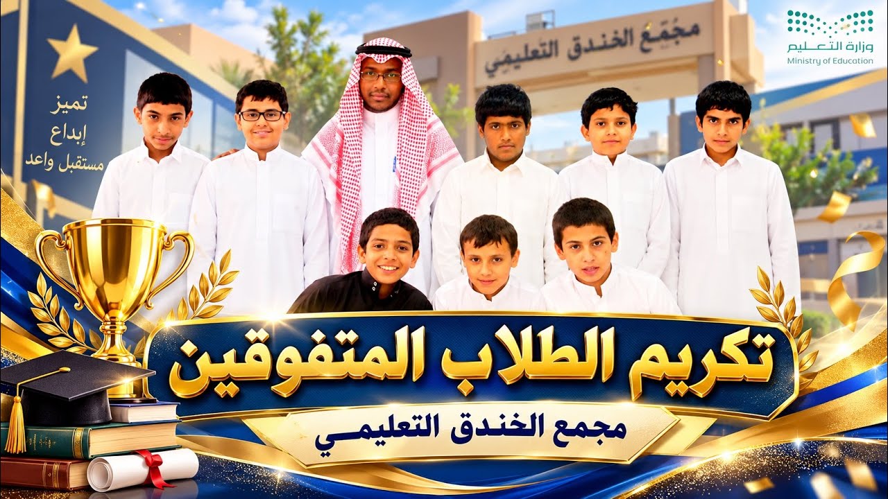 تكريم الطلاب المتميزين مجمع الخندق التعليمي للعام 1435  1436 هـ