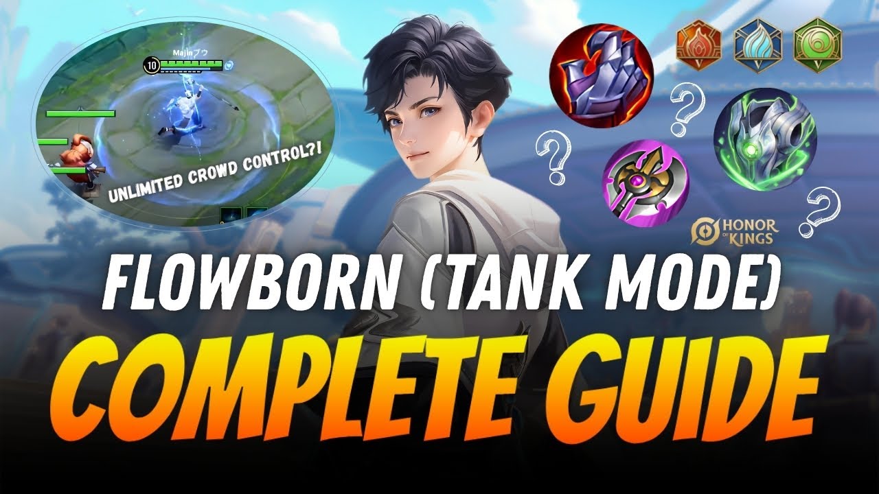 Flowborn Tank Mode! - Penjelasan Lengkap Skill, Build & Tips Pake Flowborn Tank HOK | Honor Of Kings