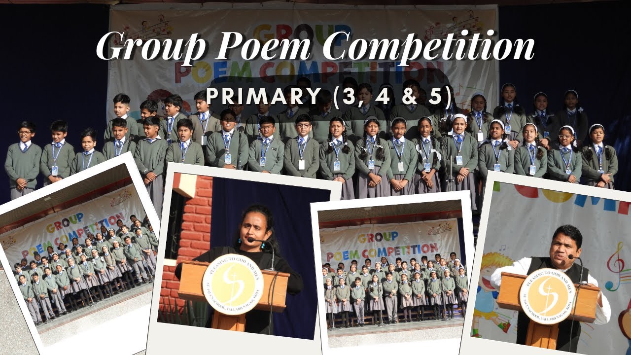 Group Poem Competition – Brilliant Performances by Class 3,4 & 5 | St Pauls Vallabh Nagar Kota