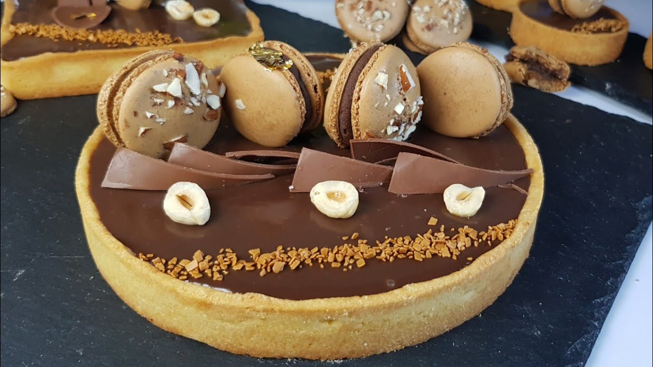 tarte chocolat caramel تارت الشكولاطة والكراميل بنة خيالية