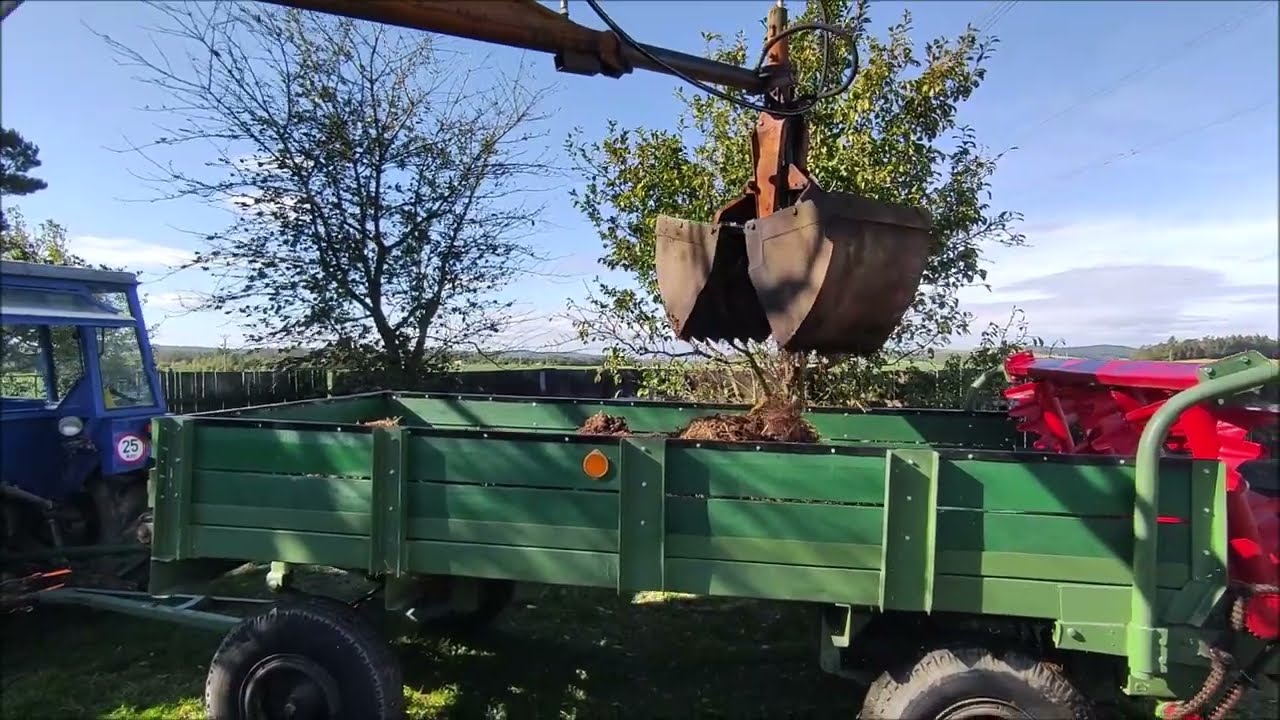 Rozmetání hnoje Zetor 4011 +  rozmetadlo RmA-2b