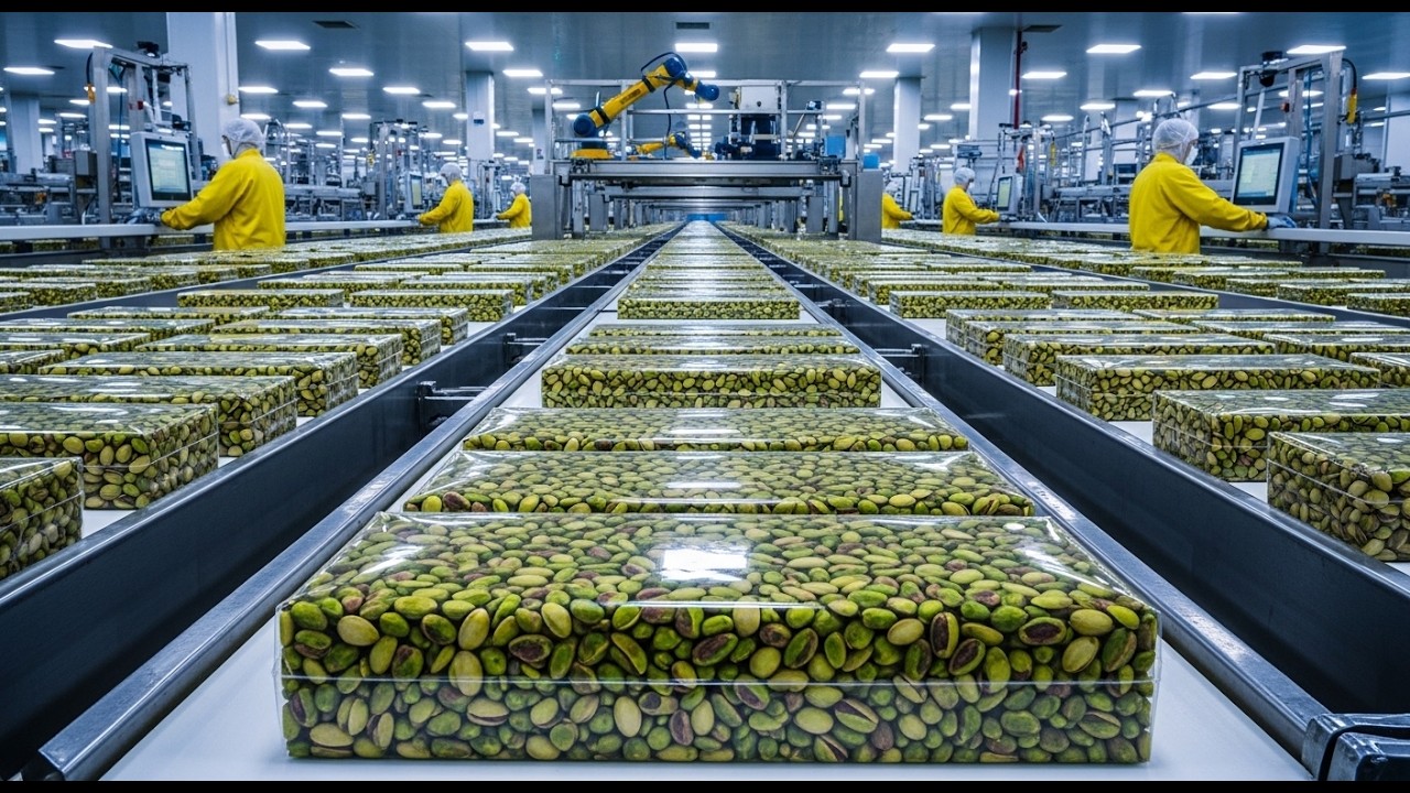 How Pistachios Are Made in a Mega Factory | Full Process from Farm to Export #TheFactoryNarrative