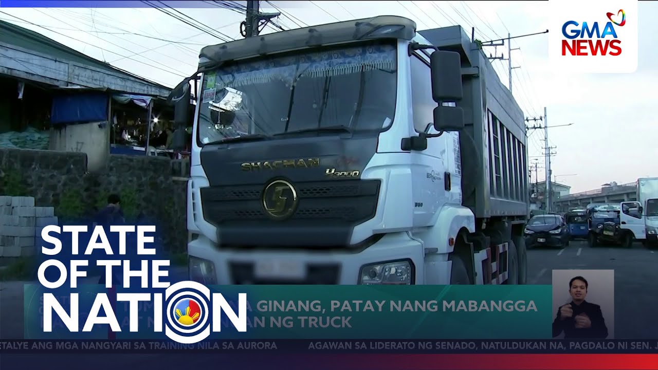 Tumatawid na ginang, patay nang mabangga at magulungan ng truck | SONA
