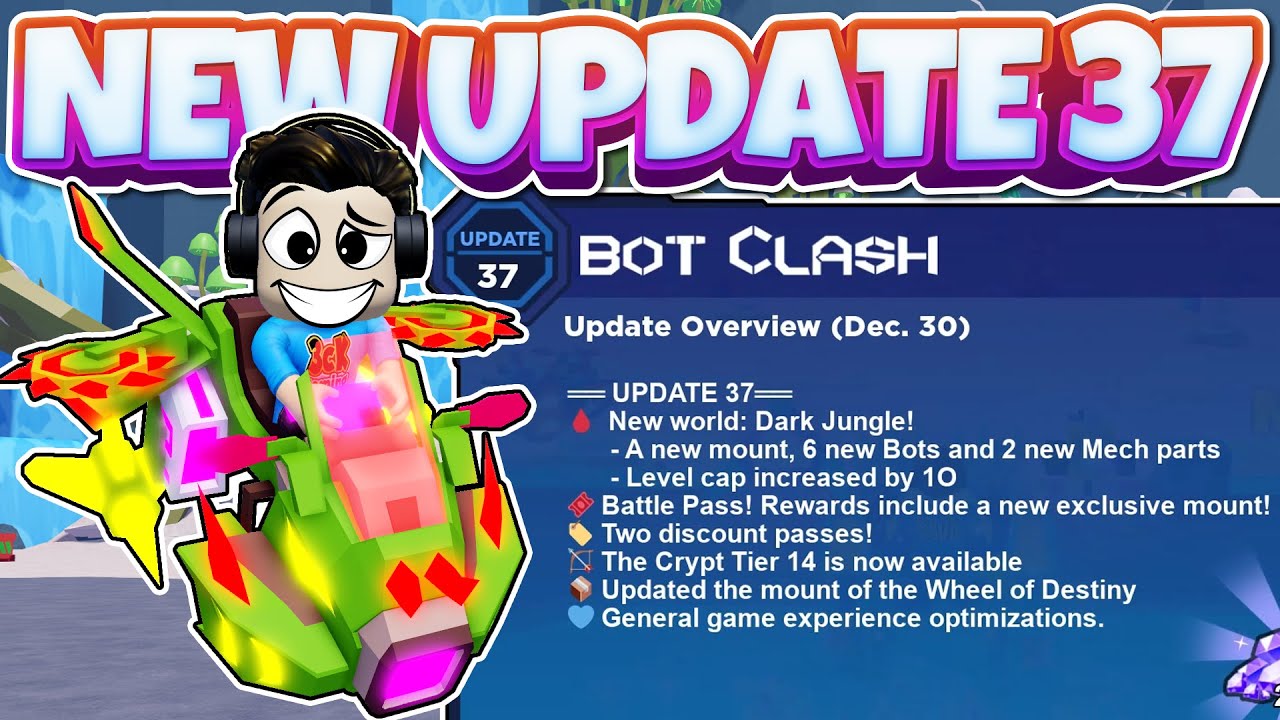 *NEW* Bot Clash Update 37 - Holiday Event, New world Dark Jungle, New Bots and Mech parts & More
