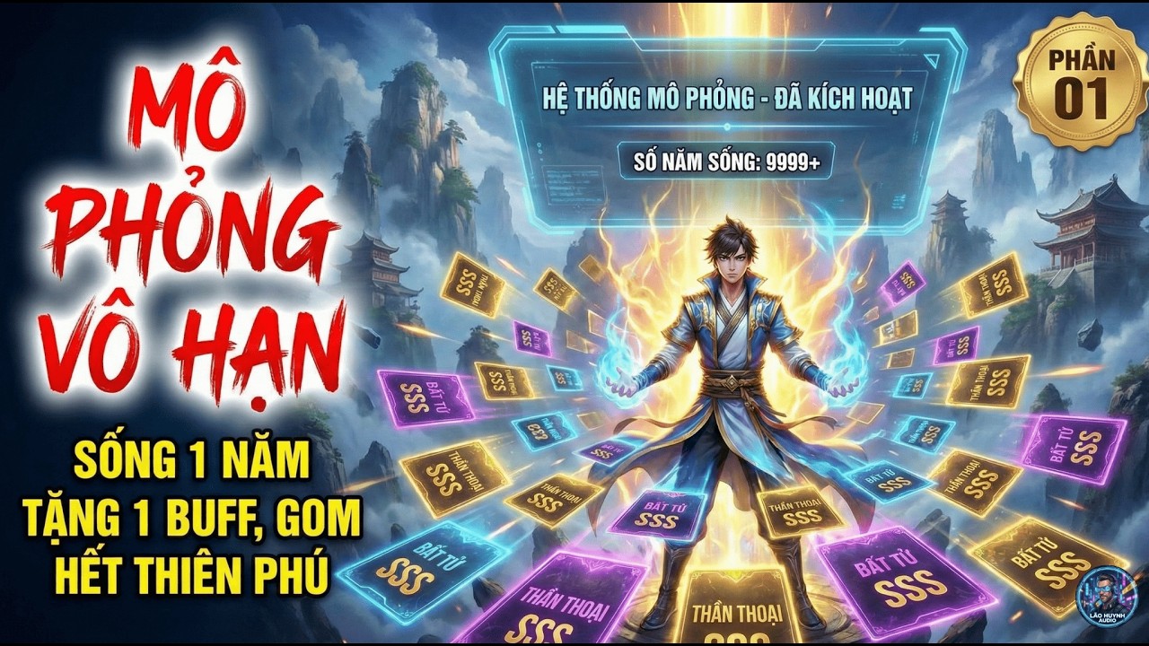 Phần 1 | MÔ PHỎNG VÔ HẠN: Sống Một Năm Tặng Một Buff, Ta Gom Hết Thiên Phú Thiên Hạ | Full 10h