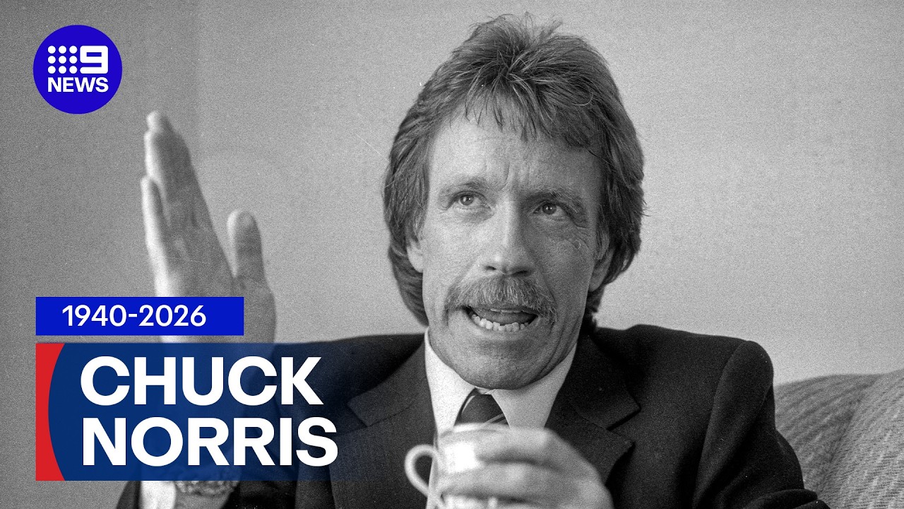 Hollywood action icon Chuck Norris dies aged 86 | 9 News Australia