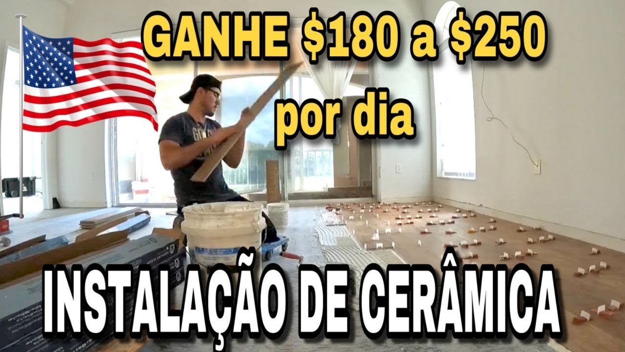 INSTALAÇÃO DE CERÂMICA NOS EUA 🇺🇸TRABALHO (CURSO GRÁTIS)