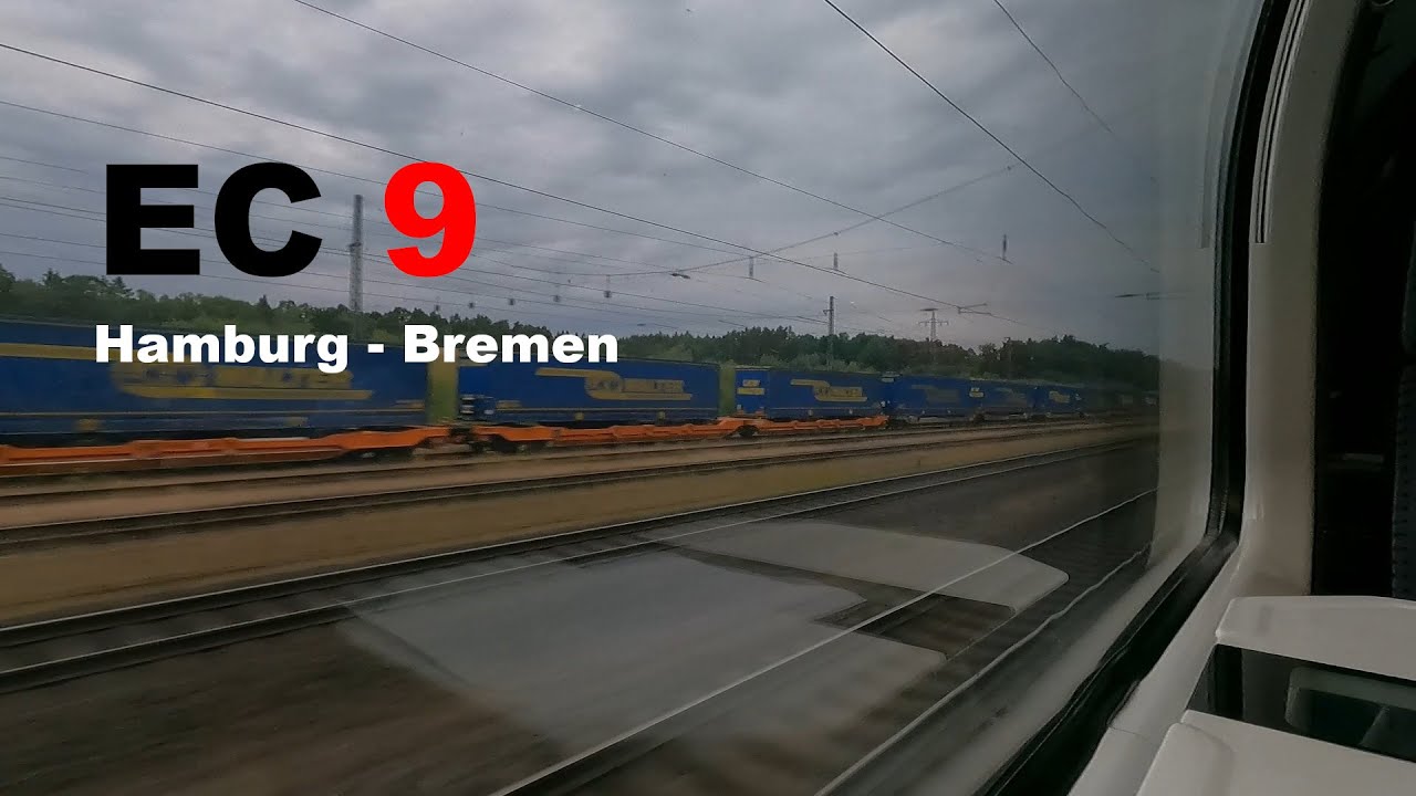 [200 km/h] EC 9 Mitfahrt Hamburg Hbf - Bremen Hbf | SBB Panoramawagen
