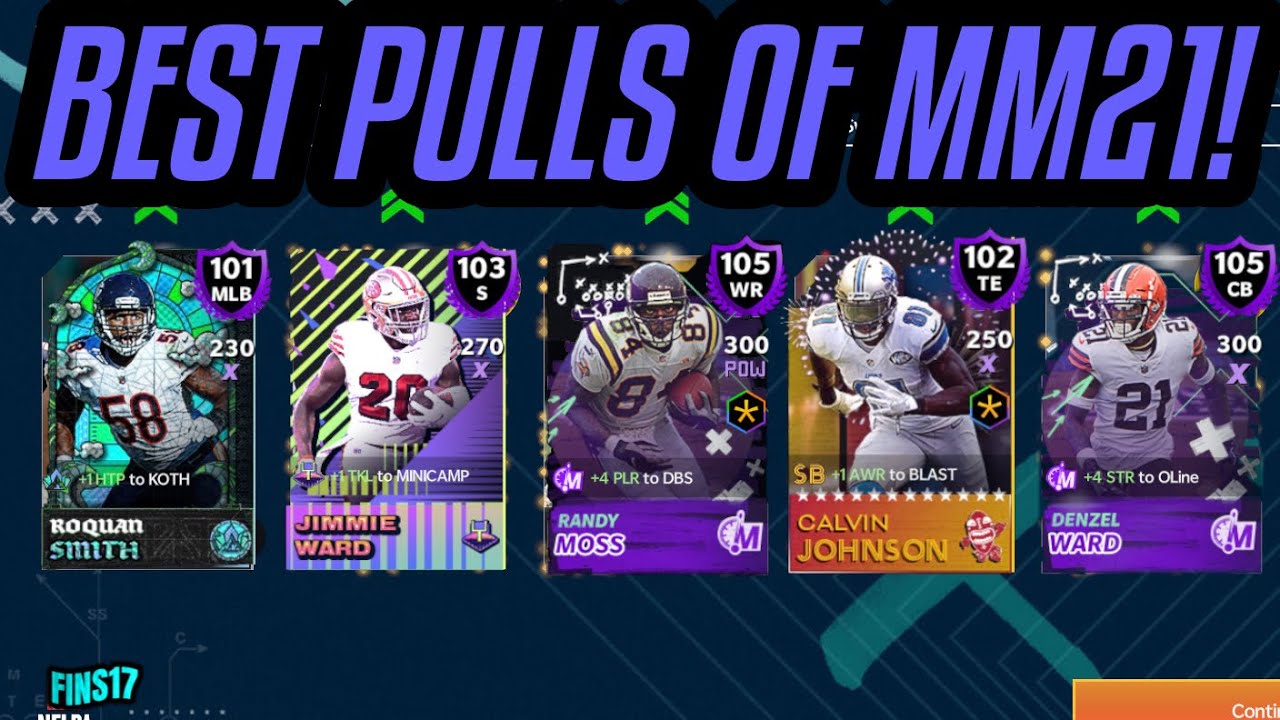 ЛУЧШИЕ ВЫПАВШИЕ ИГРОКИ В MADDEN MOBILE 21!