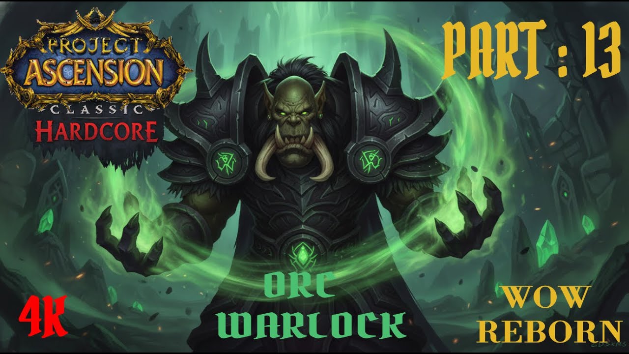 HC Warlock Part 13: Level 23 & Falling Asleep in Stonetalon [4K No Commentary]