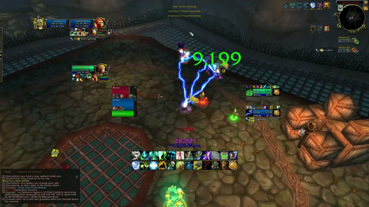 WoW MoP Resto Shaman 2v2 Stormforge Mistblade