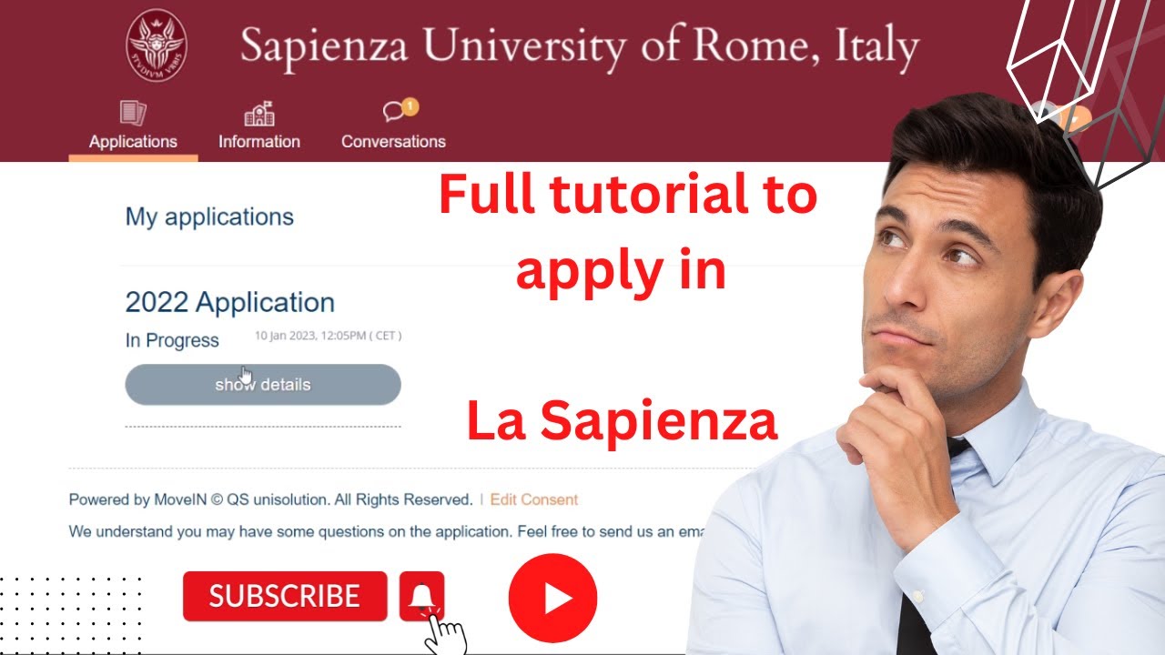 How to apply in Sapienza University of Rome International admissions application 2023-2024 intake