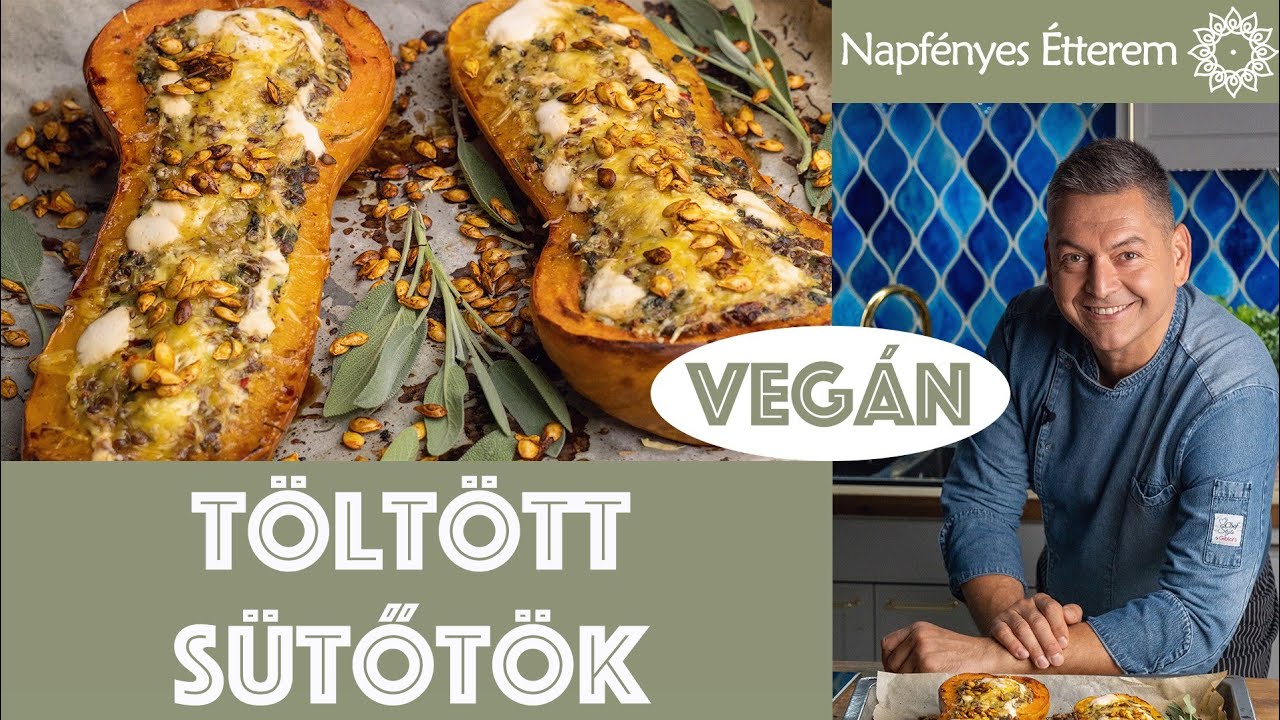 Sütőtök "egészben" töltve-glutènmentes, vegán