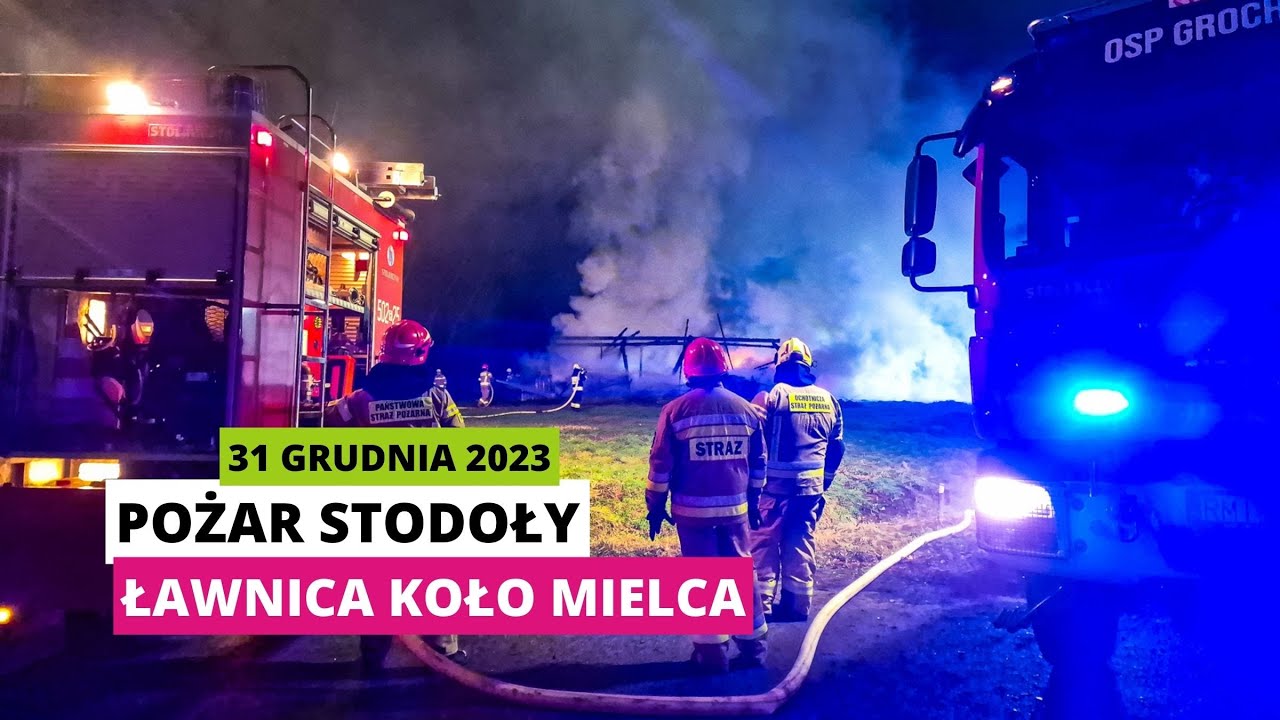 hej.mielec.pl TV: Pożar stodoły w Ławnicy koło Mielca