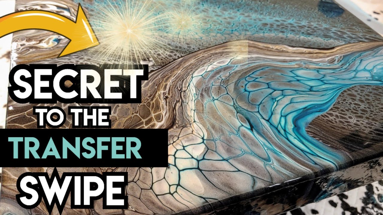 SECRETS TO THE BLOOM SWIPE TRANSFER!! Acrylic Pouring 🤩