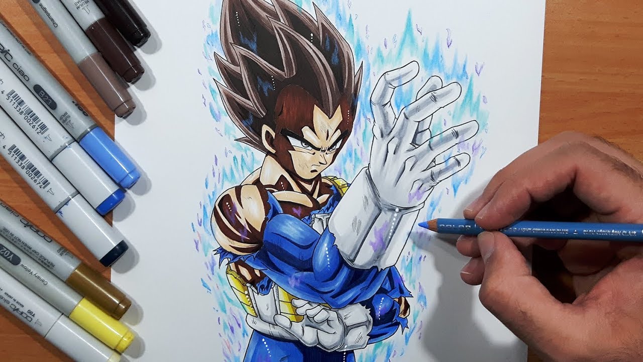 NEVER SEEN: Drawing Vegeta Ultra Instinct! Dragon Ball Super