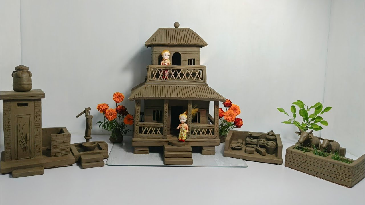 Stunning Handmade Clay Village House! 🏡
