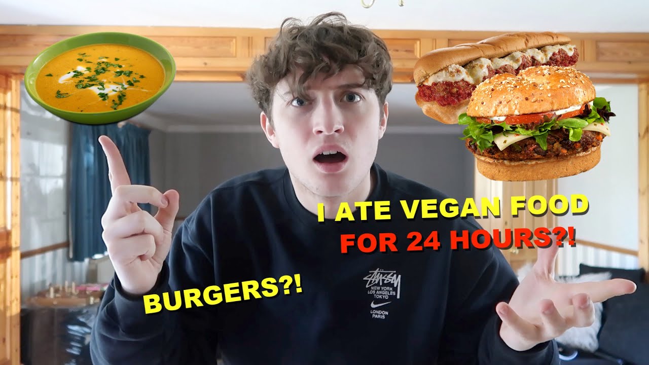 I ATE VEGAN FOOD FOR 24HOURS!!