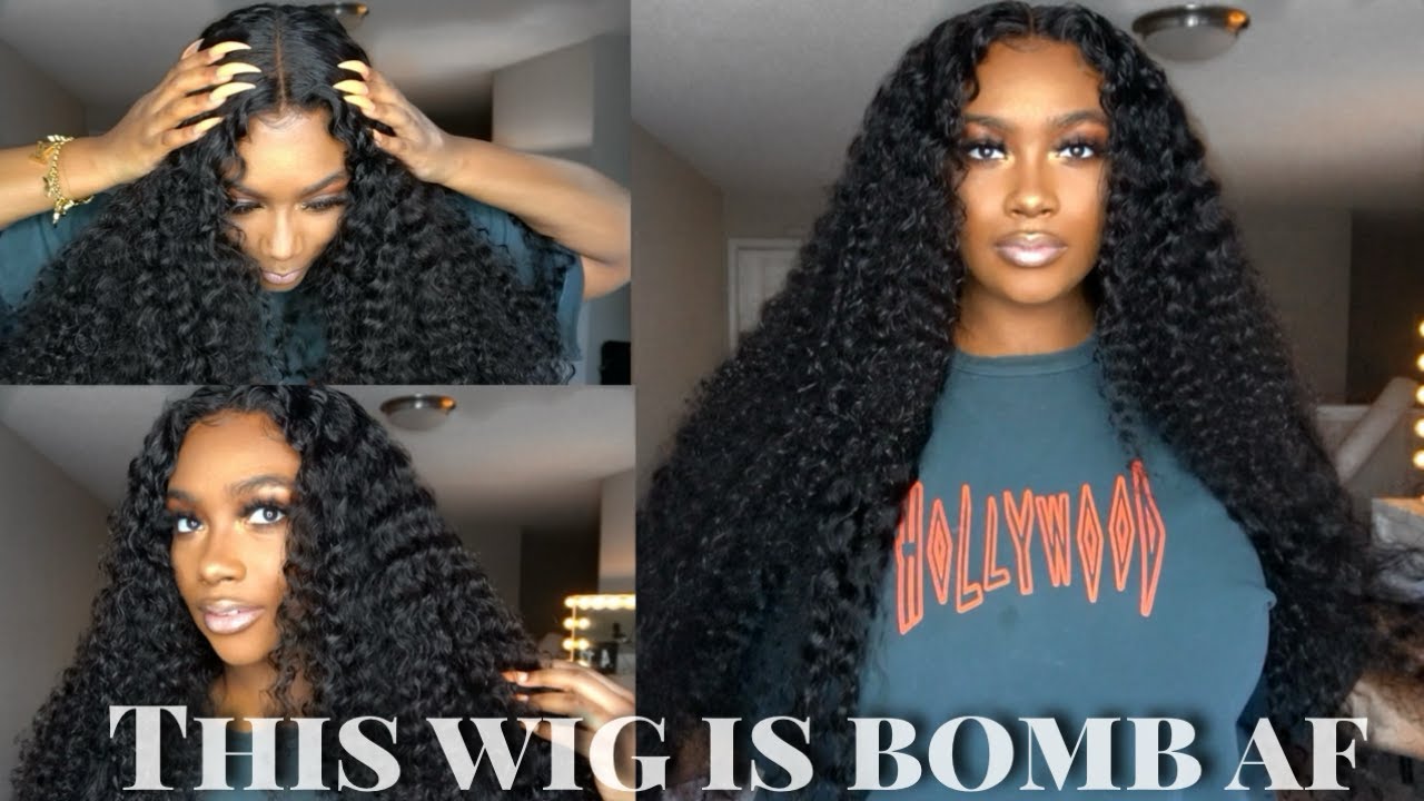 😱😍34INCHES of Super Voluminous Curly Hair| 250% Density w Deep Parting Wig Install|AliPearl Hair