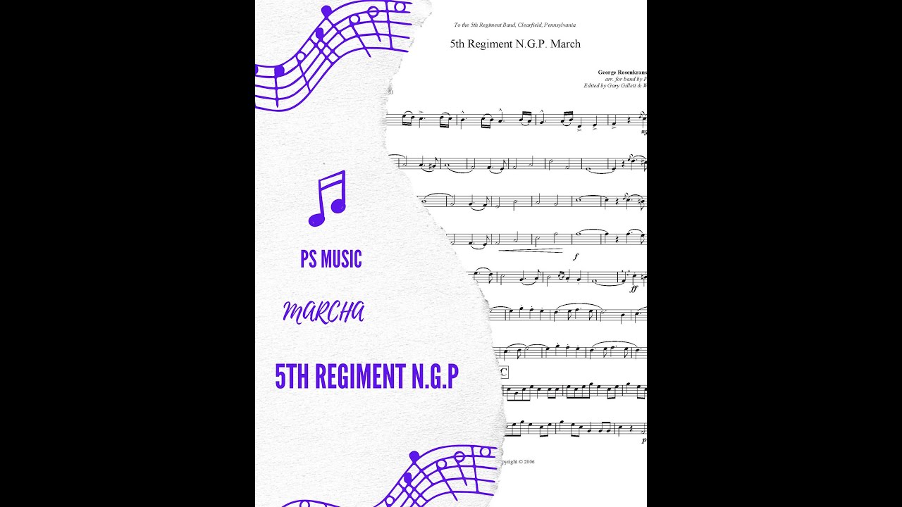 5th Regiment N.G.P - March - George Rosenkrans