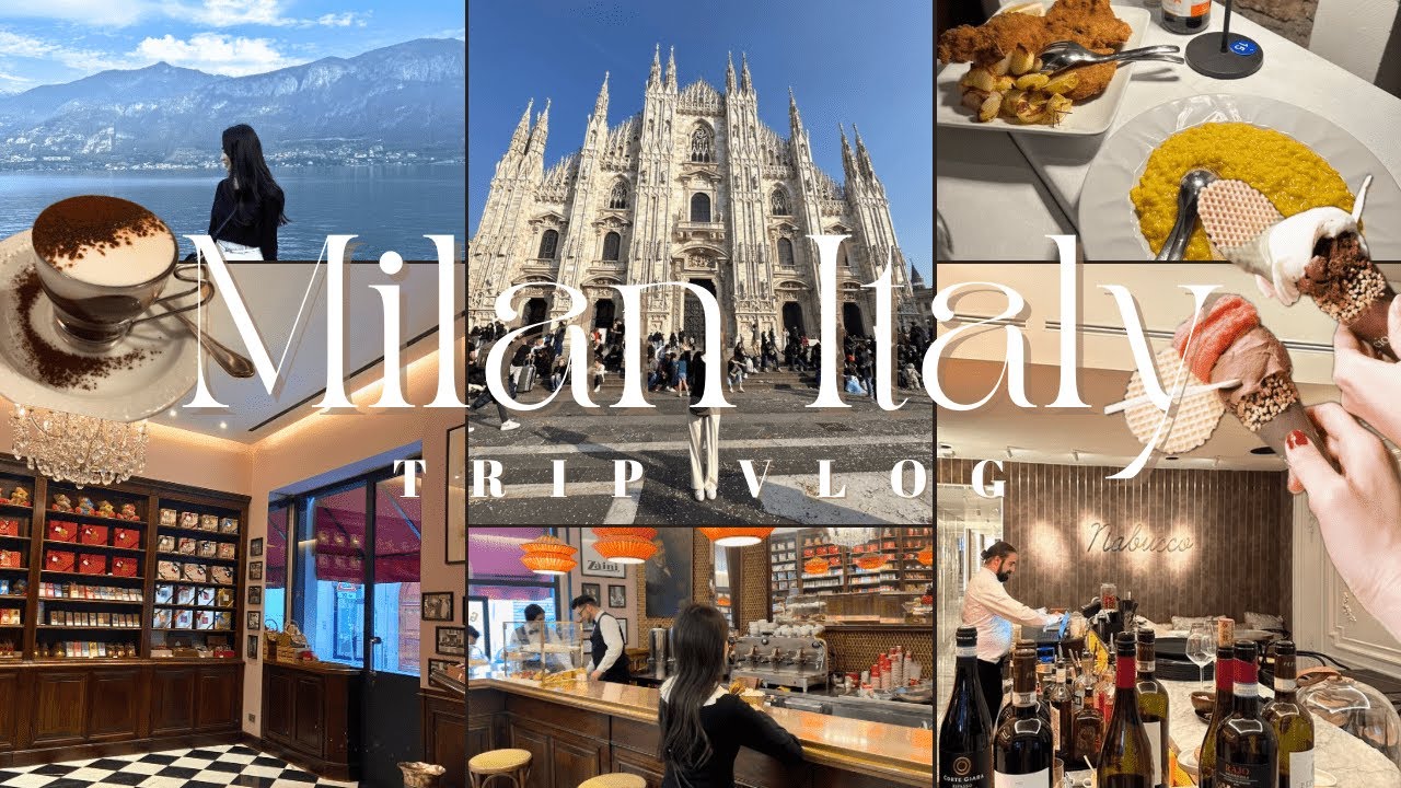 イタリア🇮🇹ミラノ女子旅｜ここ押さえればオッケー🍝おすすめレストラン&おしゃれカフェ&お買い物｜冬のコモ湖日帰りtrip｜モデルコース