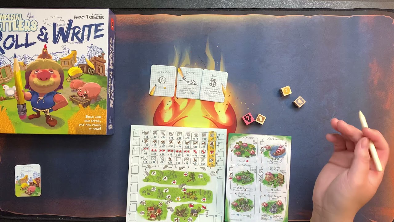 Imperial Settlers Roll & Write Solo Playthrough | Danicha
