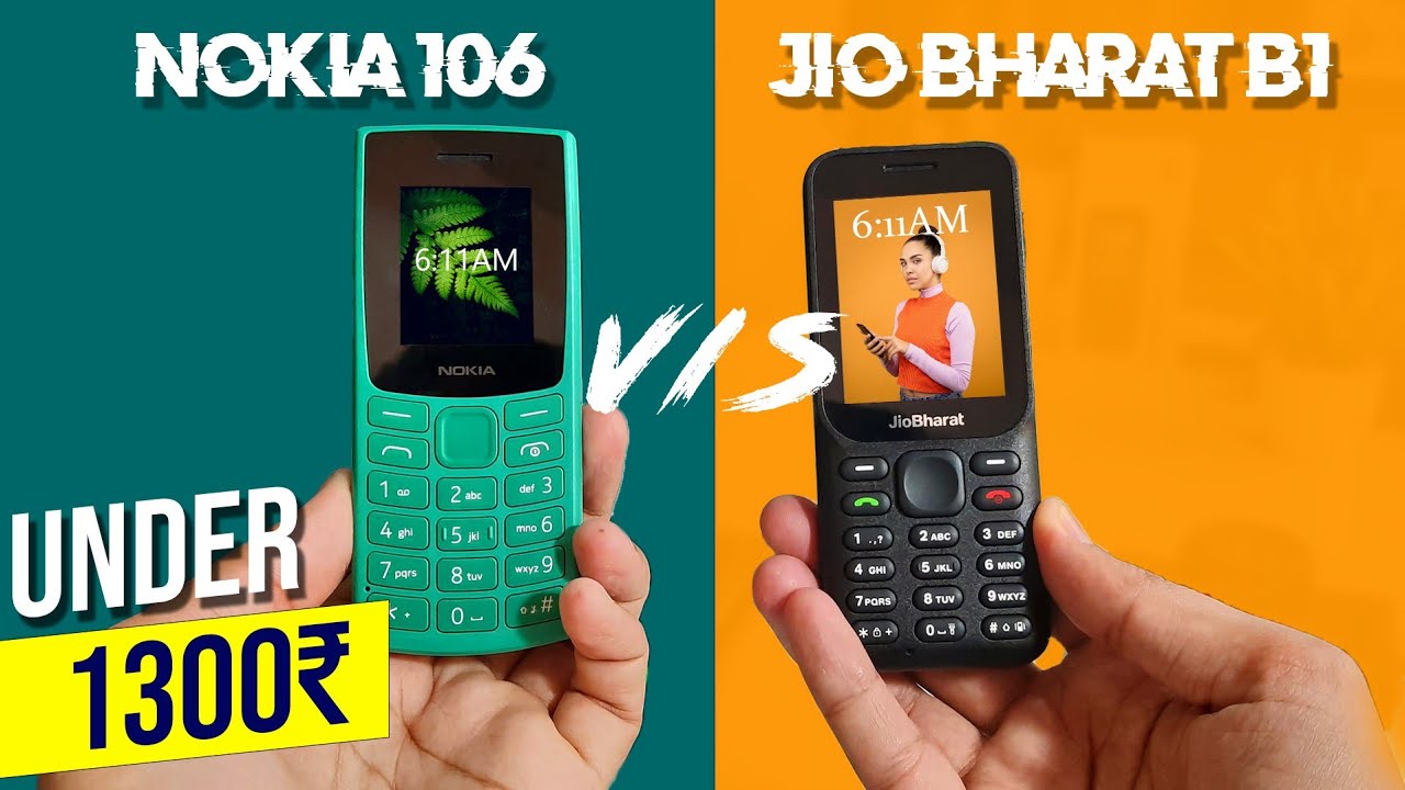 Jio Bharat B1 vs Nokia 106 / jio bharat b1 Review / Nokia 106 review / Best keypad phone 2023