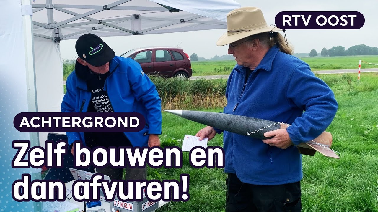 Zelfgebouwde raketten afvuren: deze mannen doen het regelmatig | RTV Oost